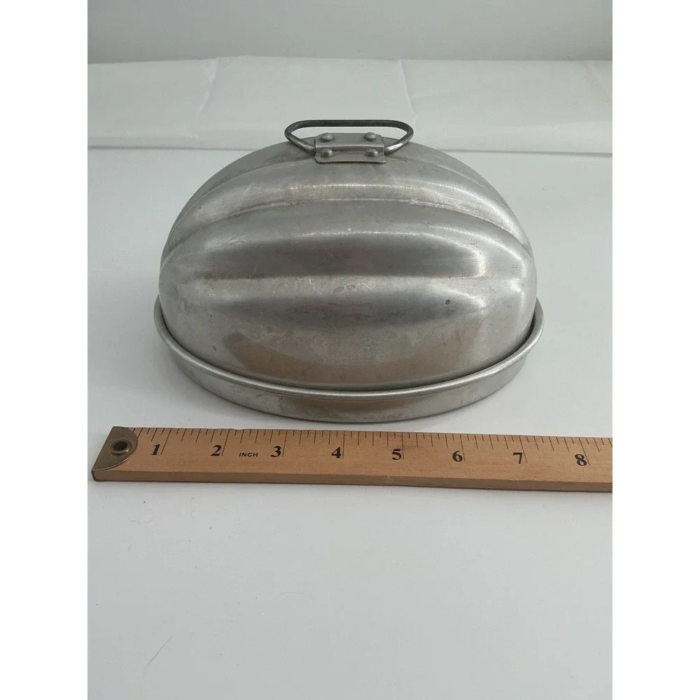 Vintage Wear-Ever Aluminum Melon Mold No 110 with Lid Made in USA Silver Kitchen